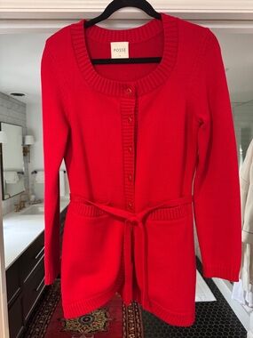 Posse Red Sabrina Belted Cardigan